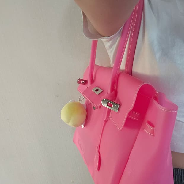 젤리버킨백 바로배송가능 형광연두 라벤더보라