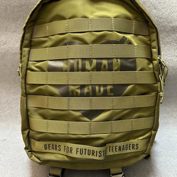 휴먼 메이드 밀리터리 백팩 올리브 드랩
