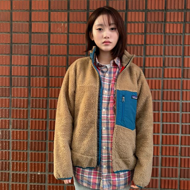 레트로 X 플리스 자켓