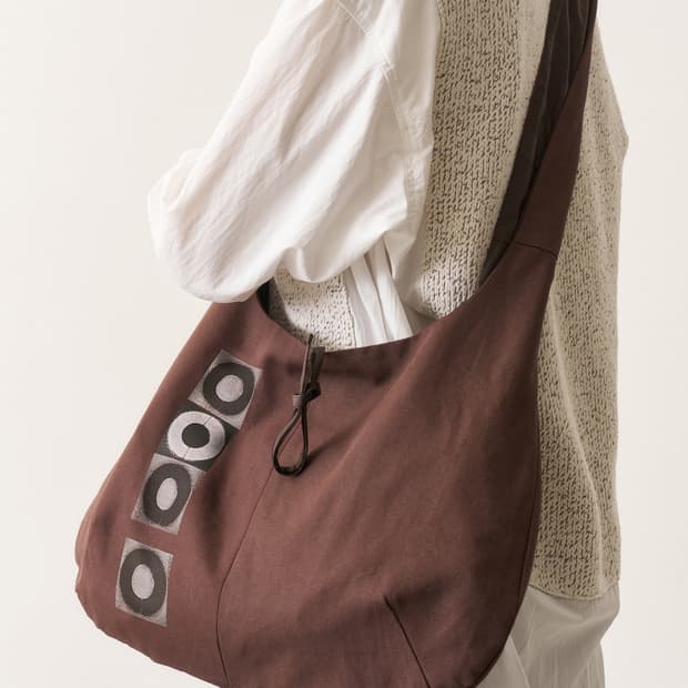 Canvas Reversible Crossbody Bag 