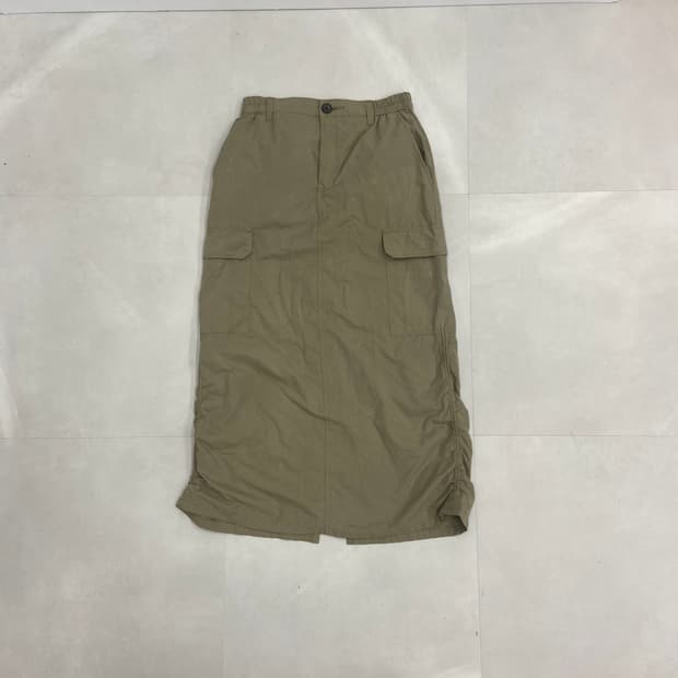 Gu 스트링 카고 롱스커트