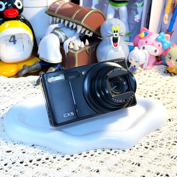 [🎞️필름 감성] 리코 RICOH CX5 블랙 레트로 디지털 카메라