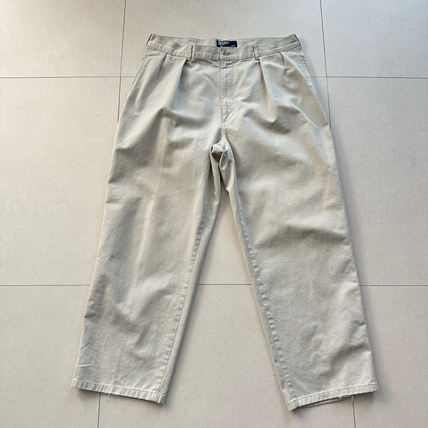 90s 폴로 랄프로렌 어센틱 치노팬츠 베이지 36x30 