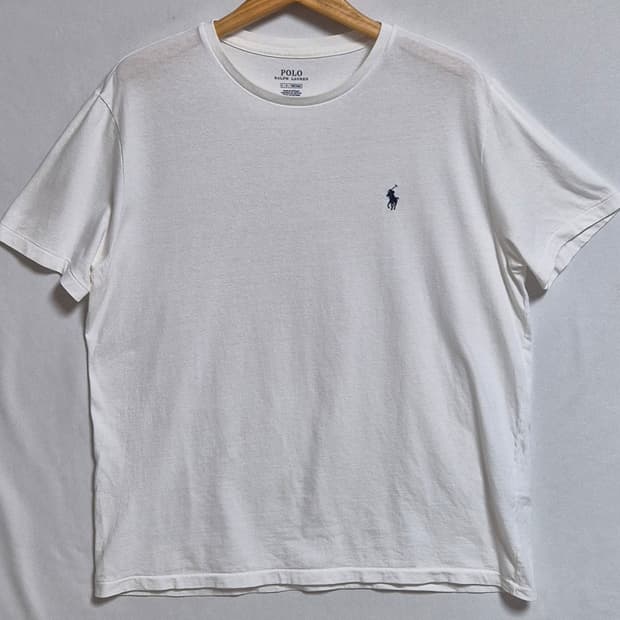 L ) 폴로랄프로렌 화이트 반팔티