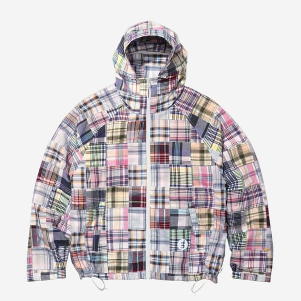 슈프림X굿이너프 패치워크 마드라스 후드자켓 멀티컬러 25SS XL