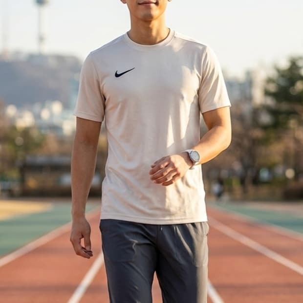 [100]나이키 드라이핏 기능성 라운드티