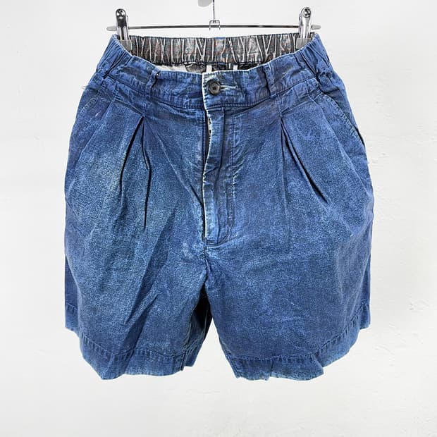 줄리와노 후지와라 왁스 페이드 버뮤다 쇼츠 