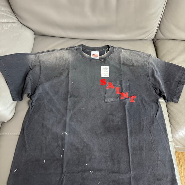 [XL] 25FW 세인트미카엘 포켓 티
