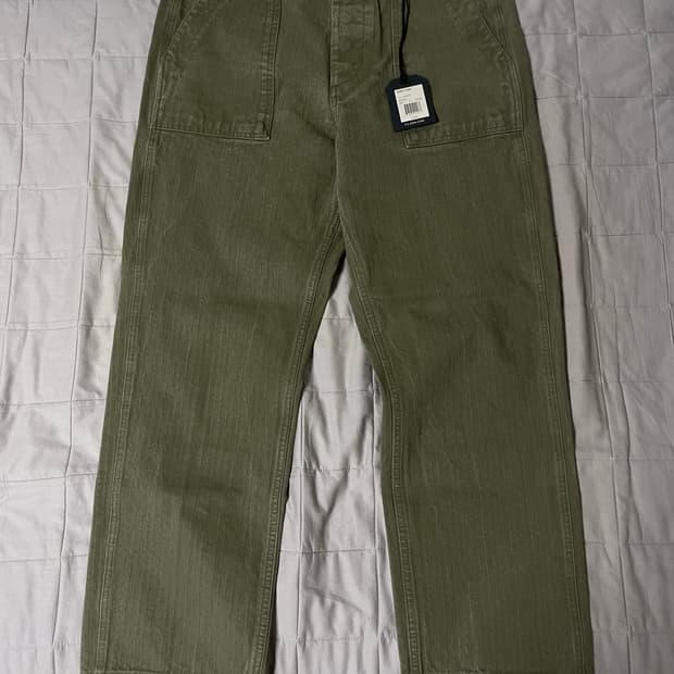 [34] 필슨 HBT 서플라이 퍼티그 팬츠 헤링본 트윌 번트 올리브