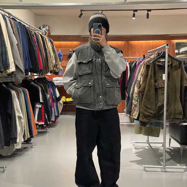 90's 헌팅 베스트 조끼  