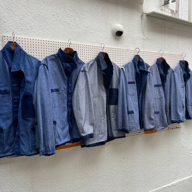 빈티지프렌치워크자켓 데님프렌치워크자켓