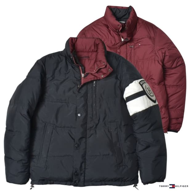 타미힐피거 양면 패딩 덕다운 자켓 N1176