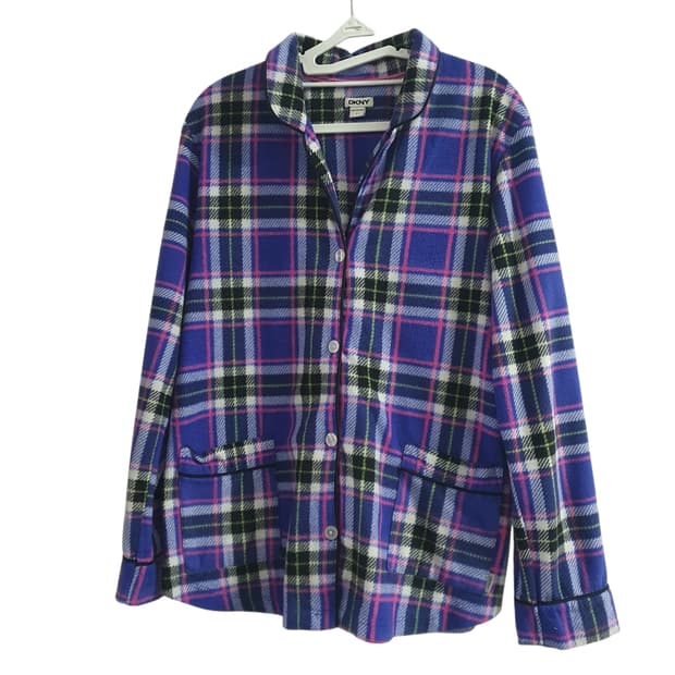 DKNY 플란넬 파자마 상의 바이올렛 여성77