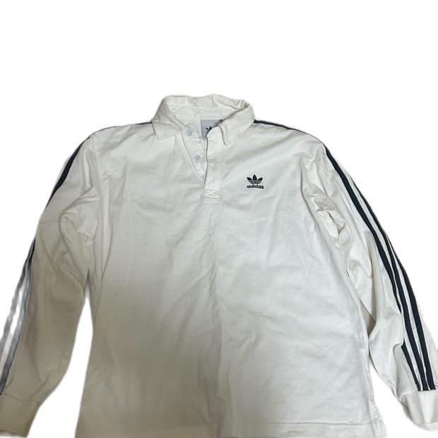 아디다스 아디컬러 럭비 폴로 셔츠 화이트 M