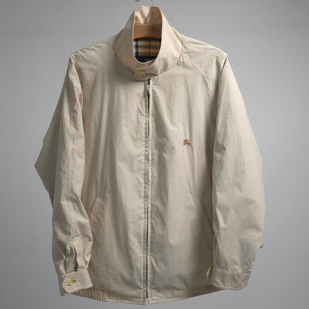 버버리 런던 정품 블루종 해링턴 자켓 바람막이 항공 점퍼 100