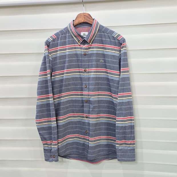라코스테 스트라이프 셔츠- 40