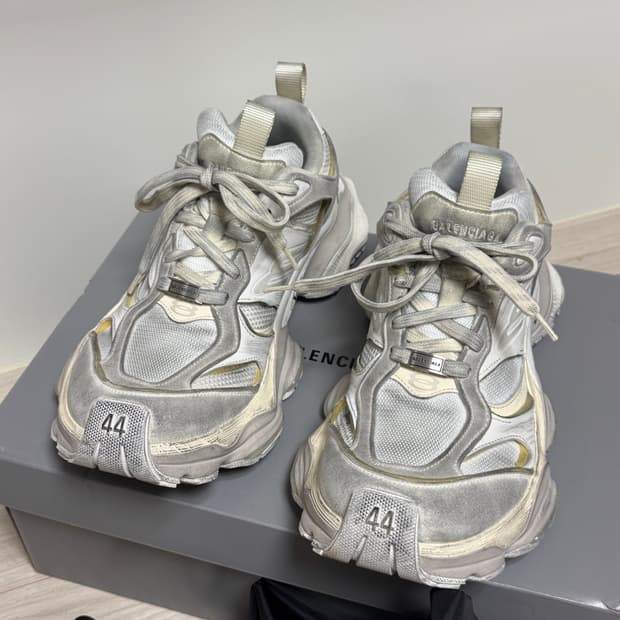 [44] 발렌시아가 카고 스니커즈 베이지