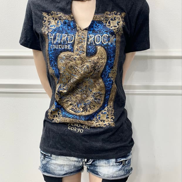 [HARD ROCK]Uyeno-Eki Tokyo guitar Print 