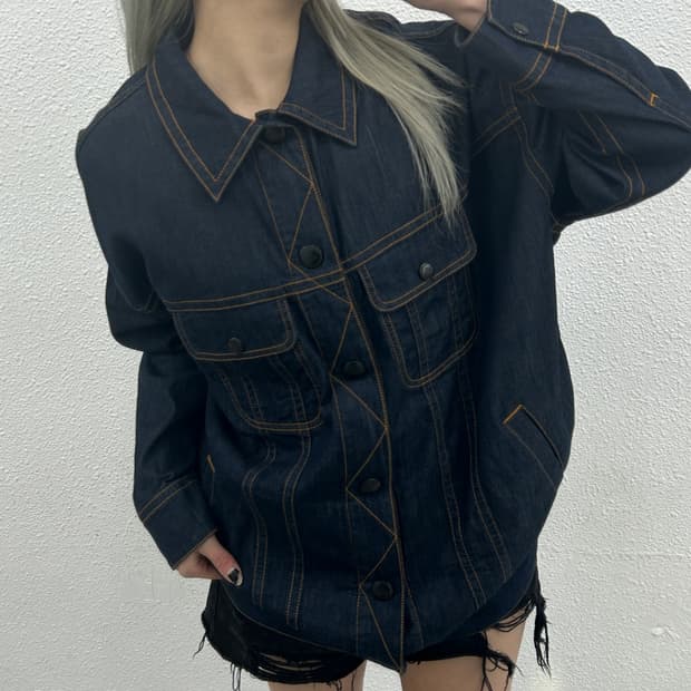 비비안 웨스트우드 매장판 펑크맛 데님자켓 M