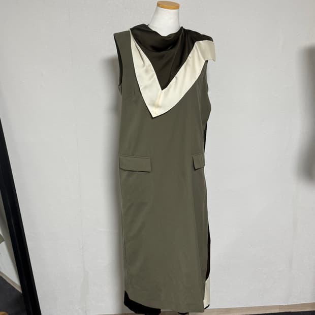 21ss 사카이 스카프 드레이프 원피스 3사이즈