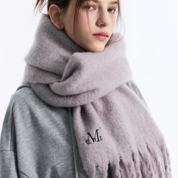 무센트 시그니처 체크 머플러