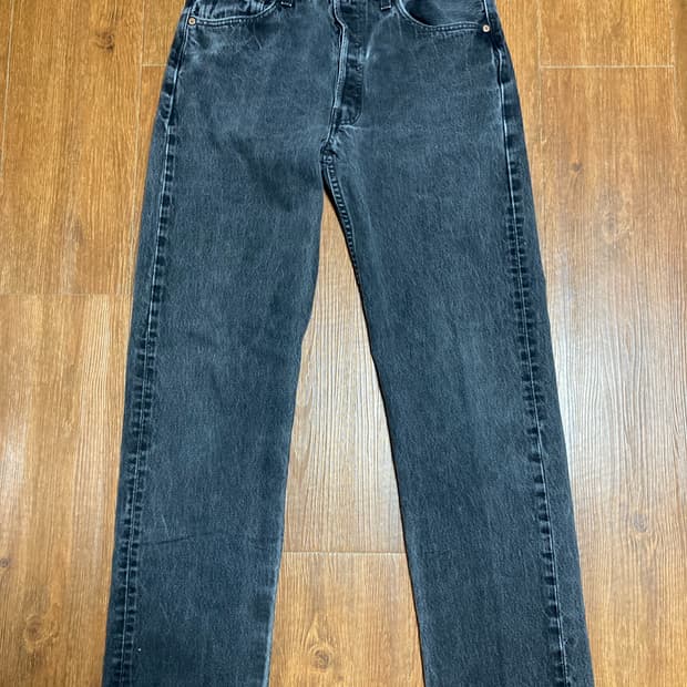 90s  made in usa 리바이스 501 흑청