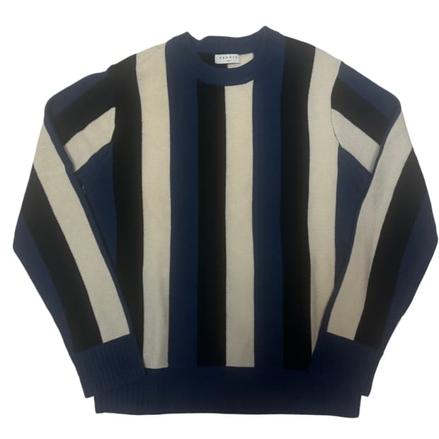 산드로 블루 스트라이프울니트 M