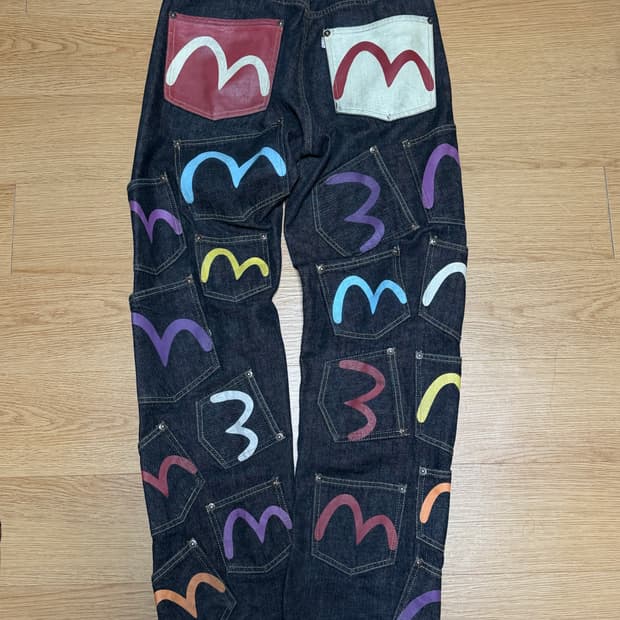 에비수 데님 팬츠 32size