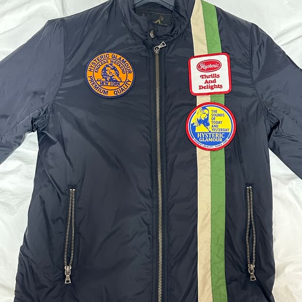 히스테릭 글래머 레이싱 자켓