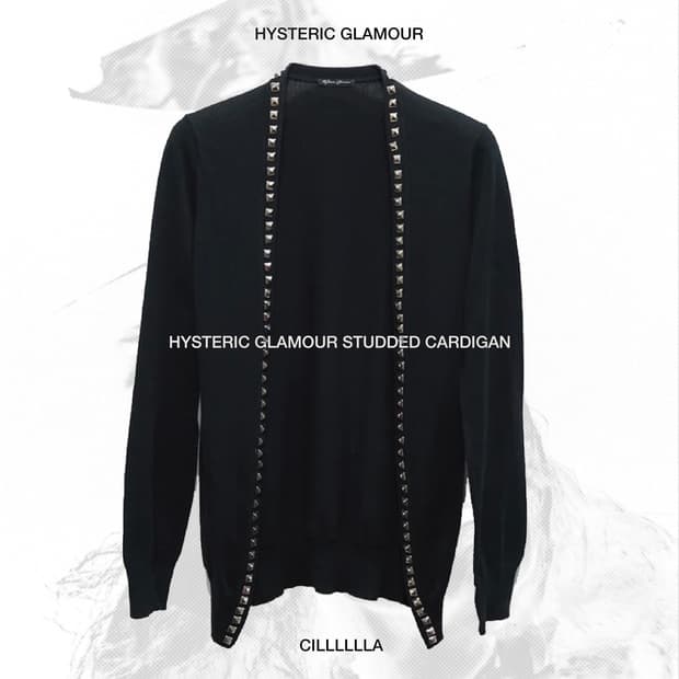 [FREE] HYSTERICGLAMOUR 히스테릭글래머 스터드 가디건