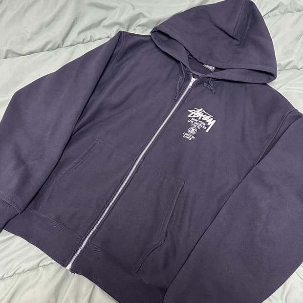 [XL] 스투시 월드투어 후드 집업