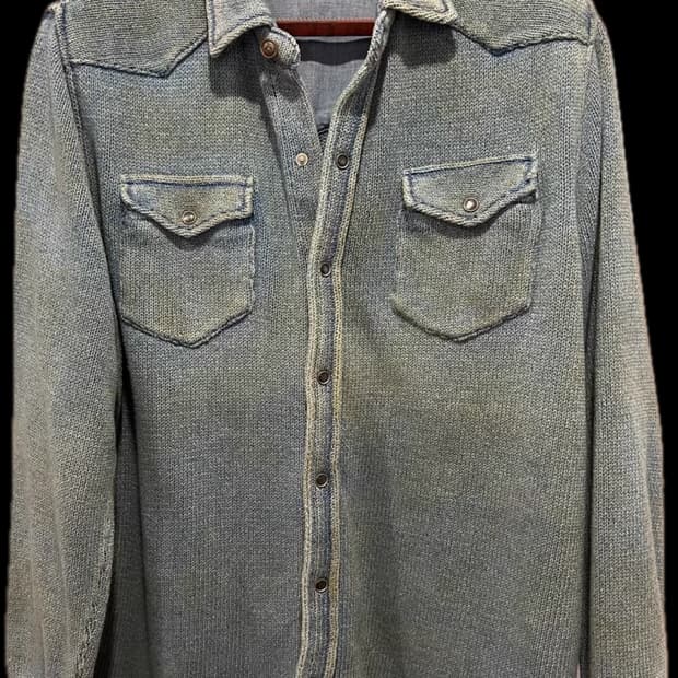 rrl 빈티지 웨스턴셔츠 L