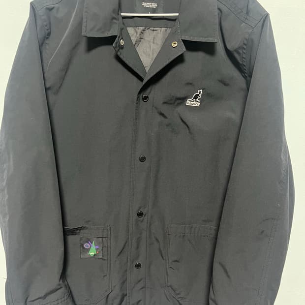 캉골 블랙 코치 자켓