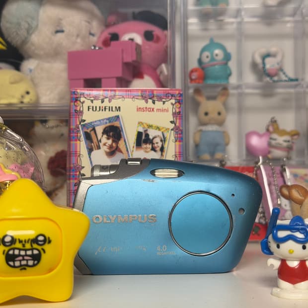올림푸스 디카 뮤 미니 블루 