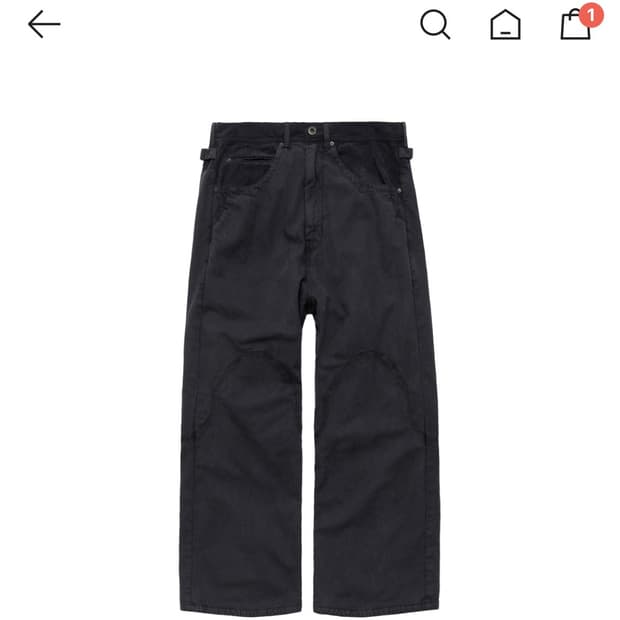 2)폴리테루 플레임팬츠 워시드네이비