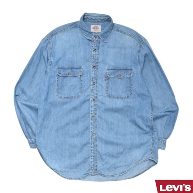 90S 리바이스 코리아 웨스턴 데님셔츠 청남방 105