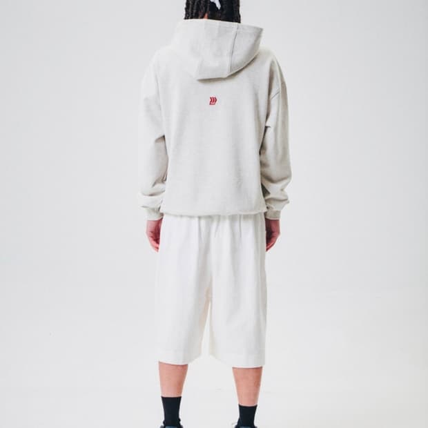 윌비플레이 24fw 스냅 후드 오트밀 L size