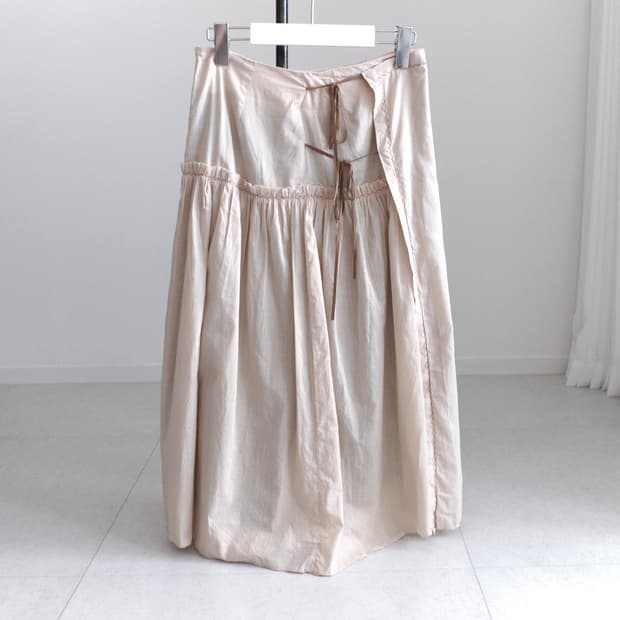shirring wrap skirt 