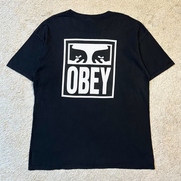 오베이 OBEY 아이즈 아이콘2 반팔 티셔츠 블랙