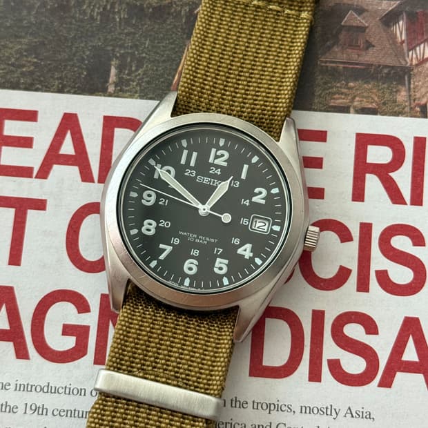 Seiko 세이코 쿼츠 미군 밀리터리 필드 1997