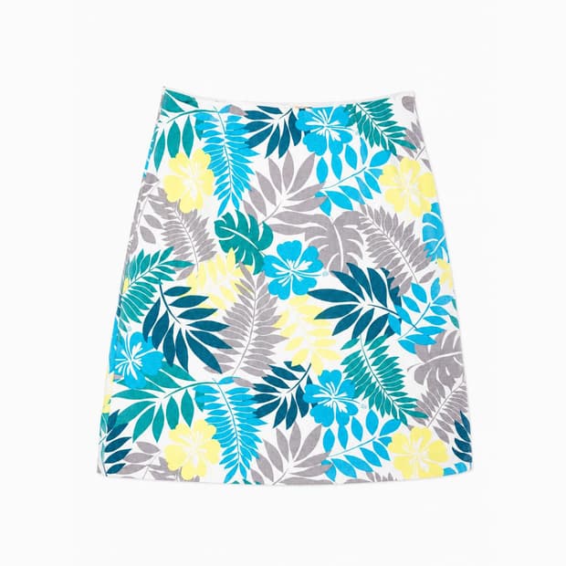 LAURA ASHLEY 로라 애슐리 린넨 트로피칼 스커트 (6491)