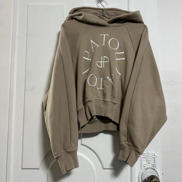 파투 PATOU 크롭 후드티