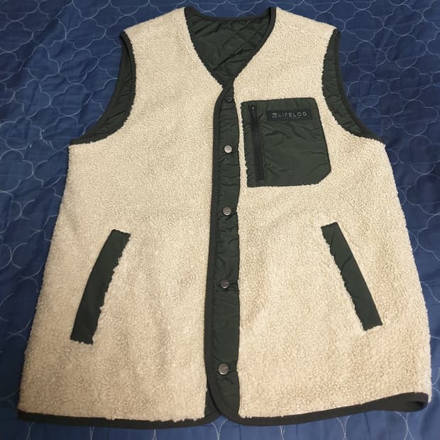 라이프로그 리버시블 플리스 조끼 베스트 (S)