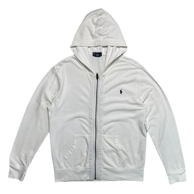 POLO RALPH LAUREN 보이즈 후드집업 화이트 L
