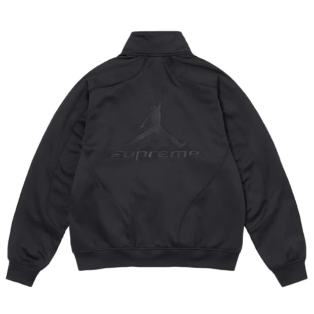 슈프림x조던 트리콧 트랙 자켓 블랙 M