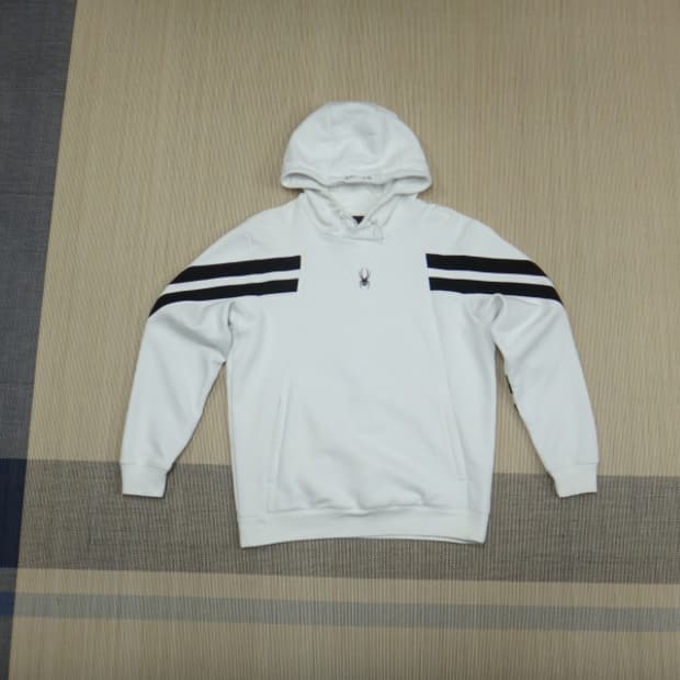 (100) SPYDER 스파이더 남성 라인 기모 후드티