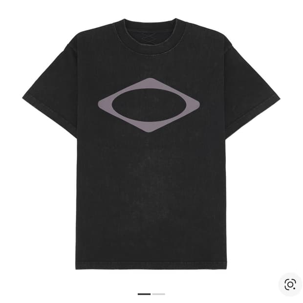 미스치프 롬버스 워시드 베이직 반팔 티셔츠 워시드 블랙