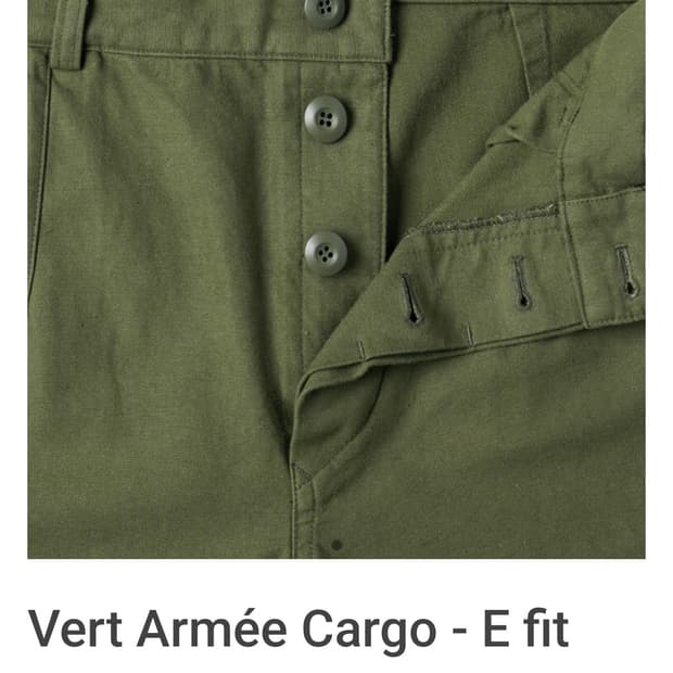 Mer Vert Armée Cargo - E fit