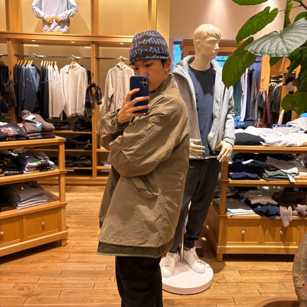 (내피포함) 3-way short coat 쇼트모즈코트 야상