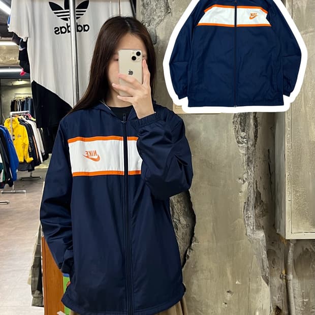 나이키 바람막이 네이비 XL #csz874
